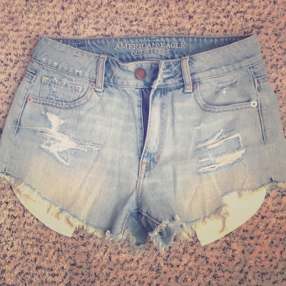 Denim shorts